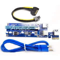 GENERICO - Tarjeta Vertical Riser USB 30 PCI-E 1-16x para Múltiples Gráficas