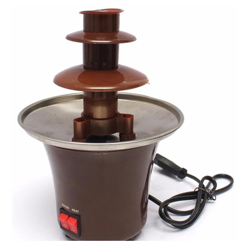 GENERICO - Mini Cascada de Chocolate 3 Pisos para Fondue y Postres