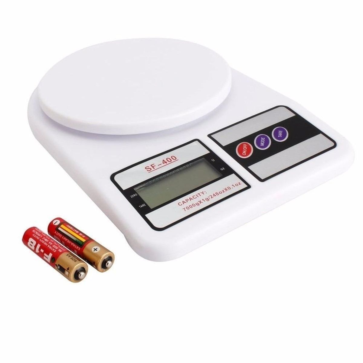 GENERICO - Balanza Digital de Cocina 7kg con Precisión de 1g