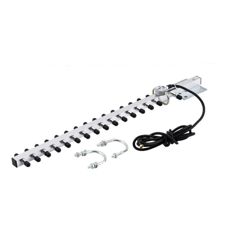 GENERICO - Antena Yagi Direccional Wifi 24GHz 16dBi con Conector SMA