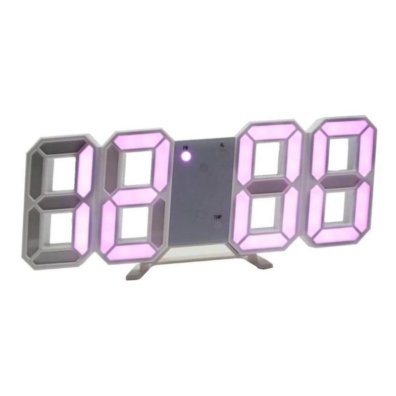 GENERICO - Reloj Despertador Digital LED con Control de Voz