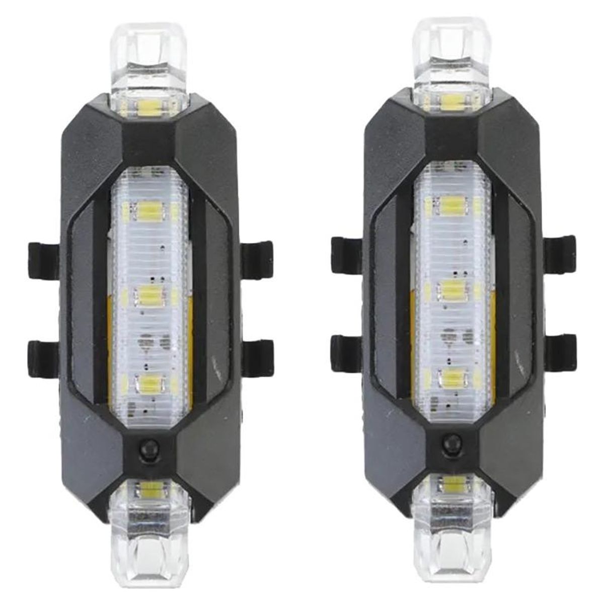 GENERICO - Pack de 5 Luces LED Recargables para Bicicleta