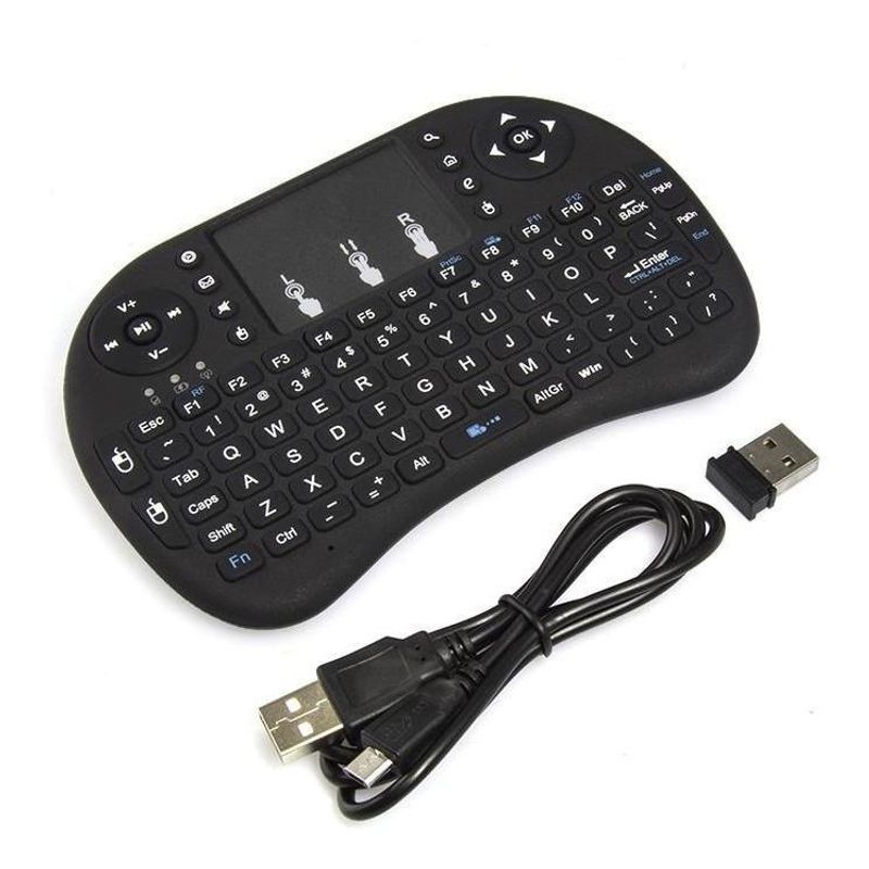 GENERICO - Mini Teclado Inalámbrico con Touchpad y USB