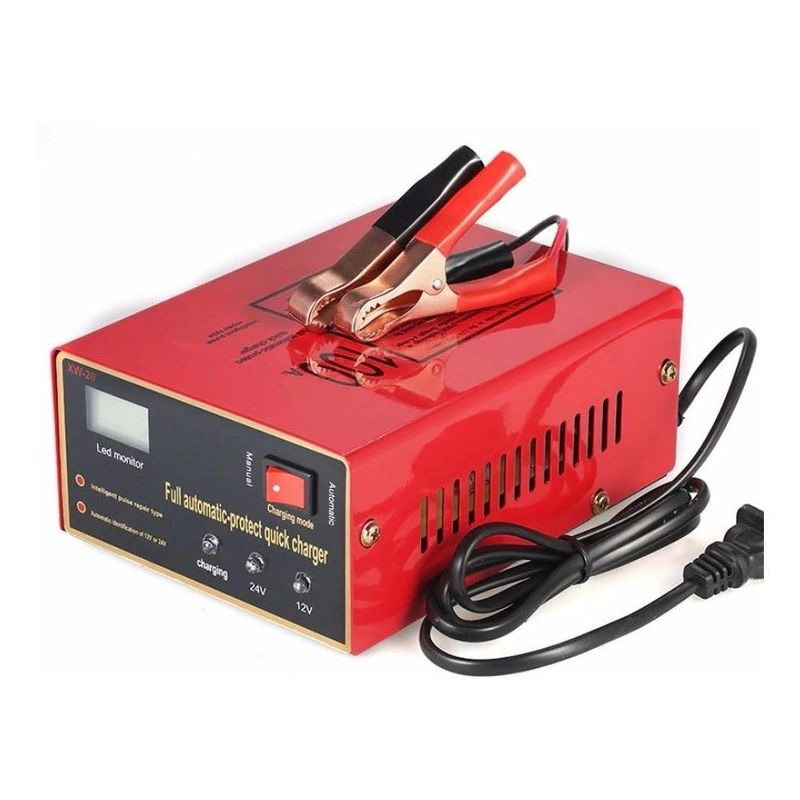GENERICO - Cargador de Batería Inteligente 12V24V con Pantalla LED