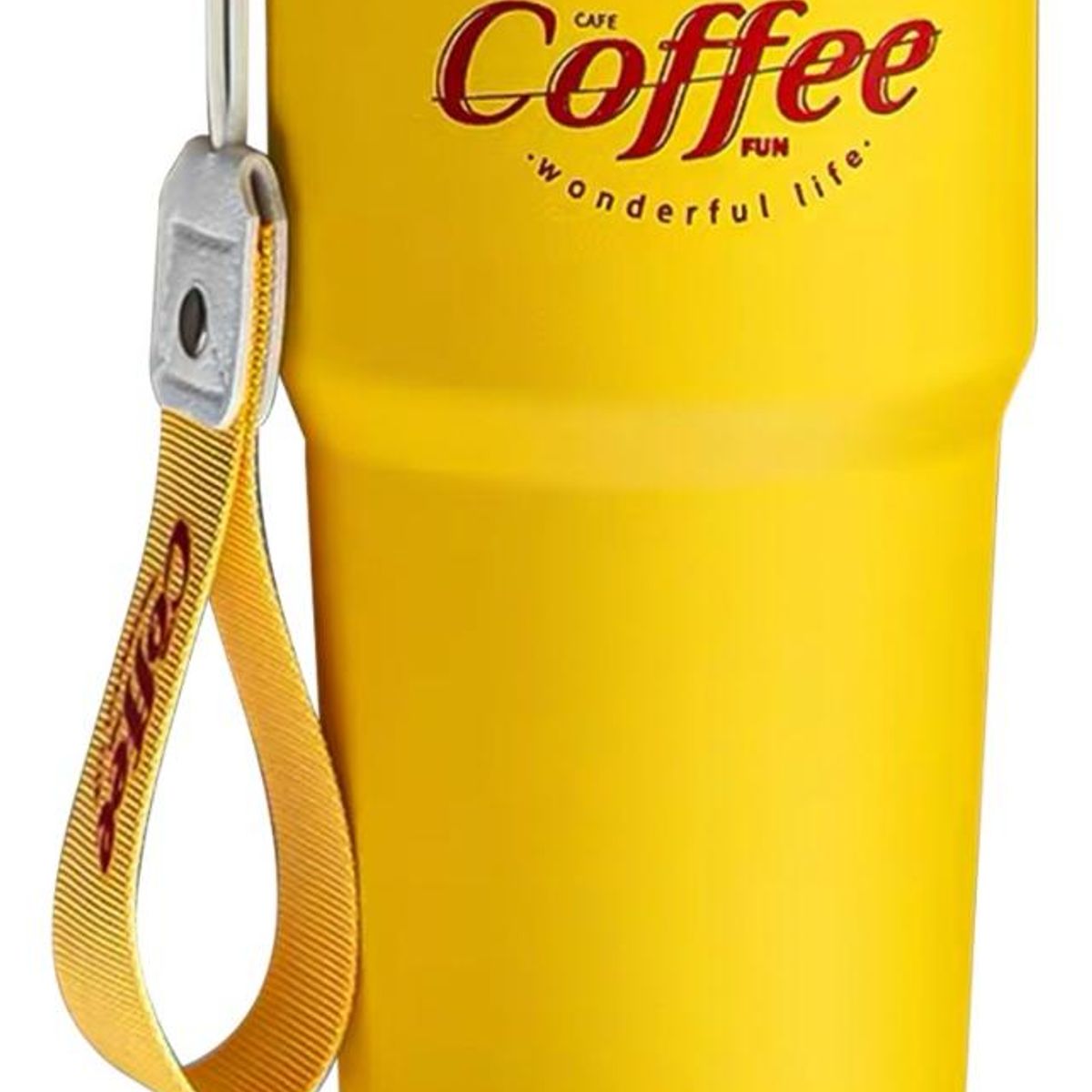GENERICO - Vaso Térmico Inoxidable Amarillo 620ml - Café y Frío