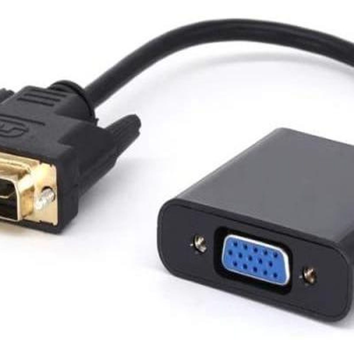 GENERICO - Conversor DVI-D a VGA 1080p para Ordenadores y Pantallas