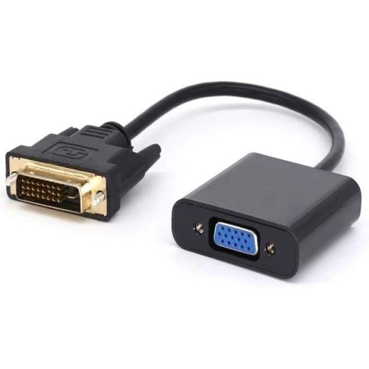 GENERICO - Conversor DVI-D a VGA 1080p para Ordenadores y Pantallas