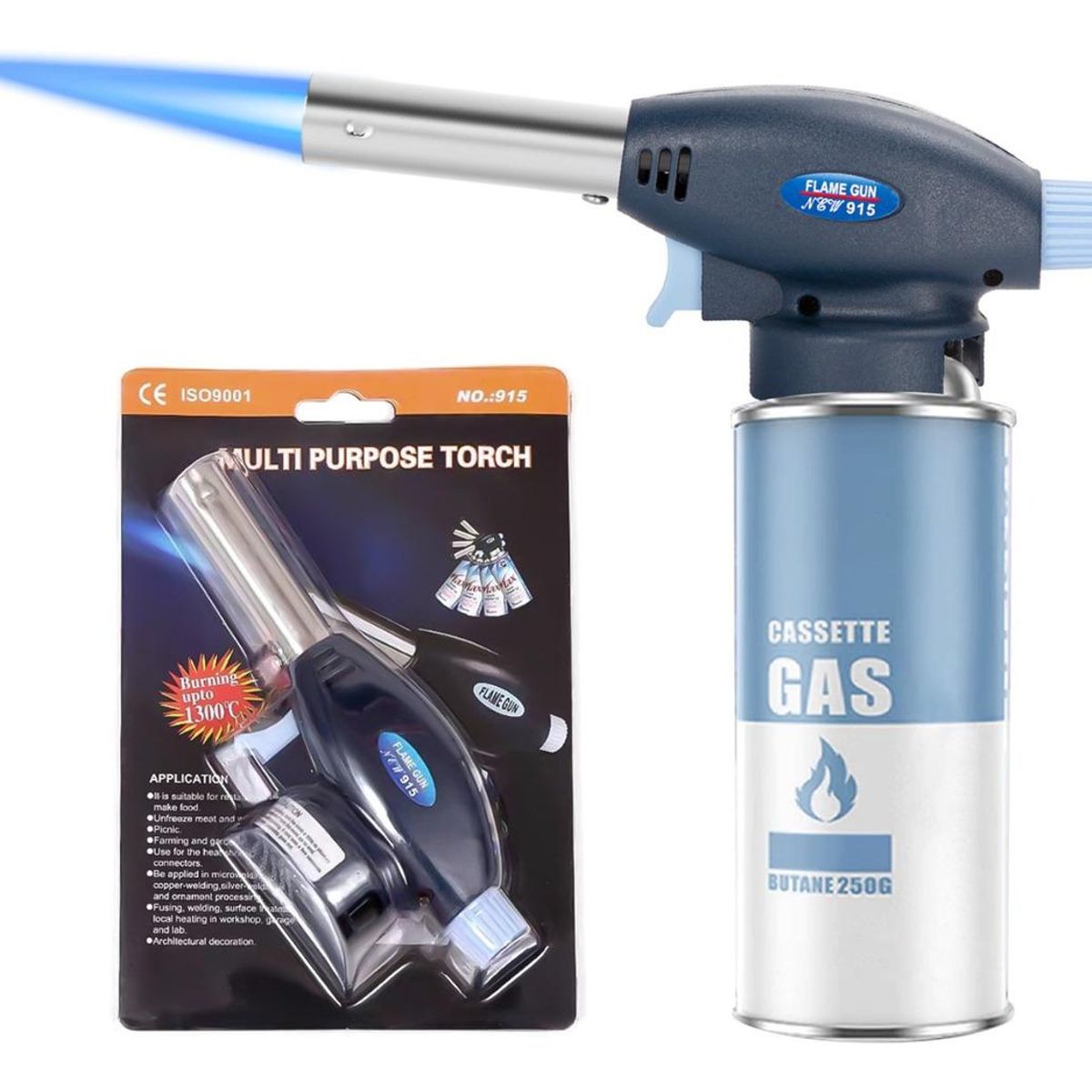 GENERICO - Soplete de Gas Multiusos para Cocina y Camping