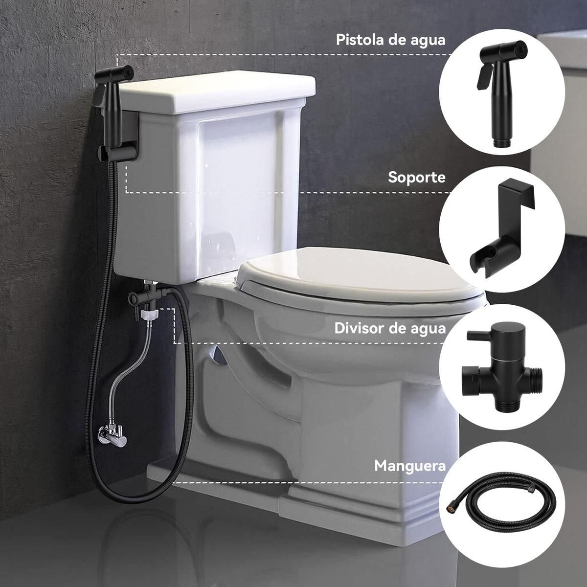 GENERICO - Ducha Bidet Árabe de Acero Inoxidable con Accesorios