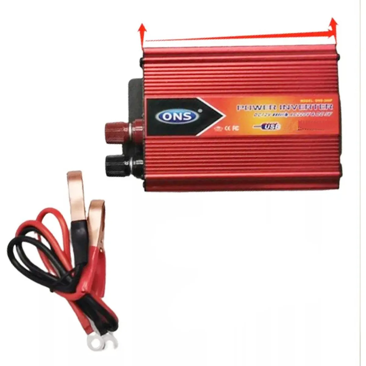 GENERICO - Inversor de Corriente 1000W 12V a 110V para Coche