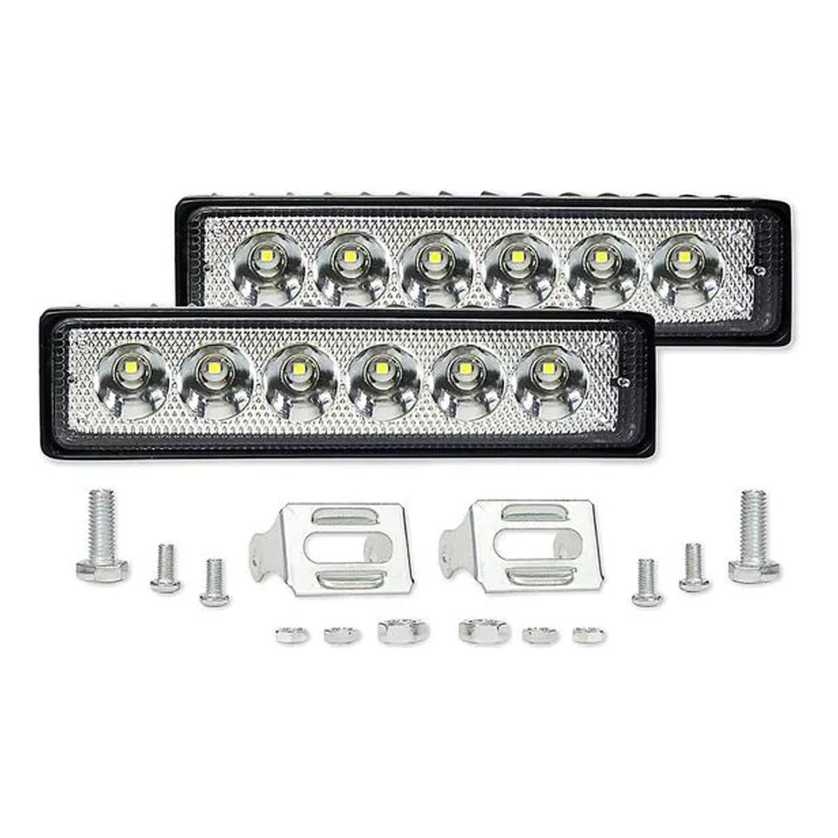 GENERICO - Pack de 2 Barras LED de 18W para Vehículos 4x4