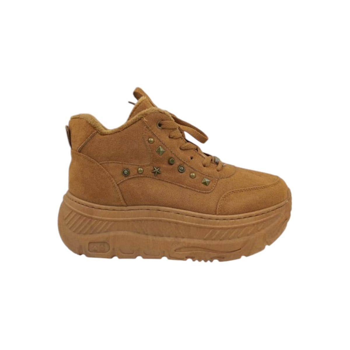 HERIEL - Zapatilla Camel Plataforma Mujer