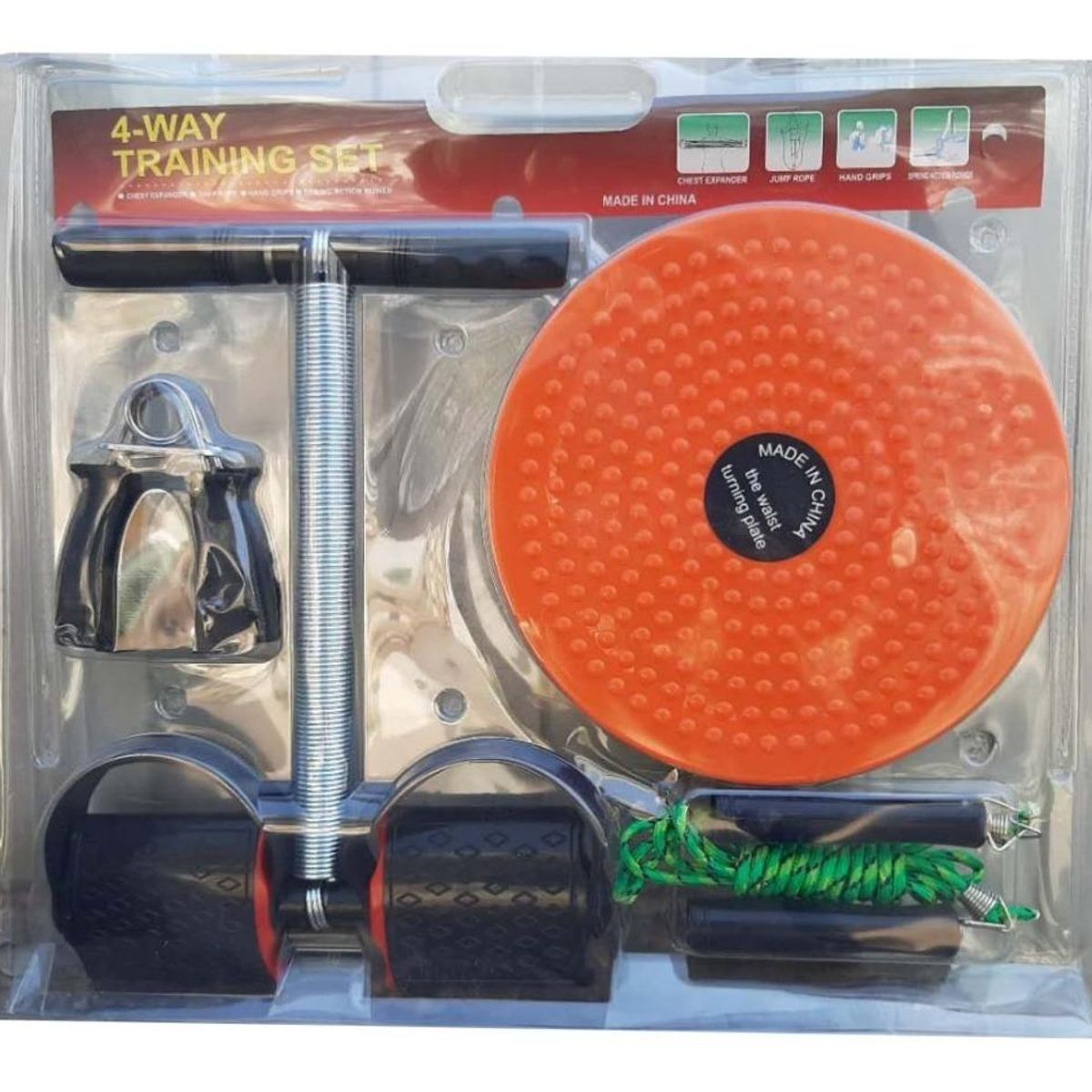 GENERICO - Kit de Entrenamiento 4 en 1 para Fitness y Ejercicio