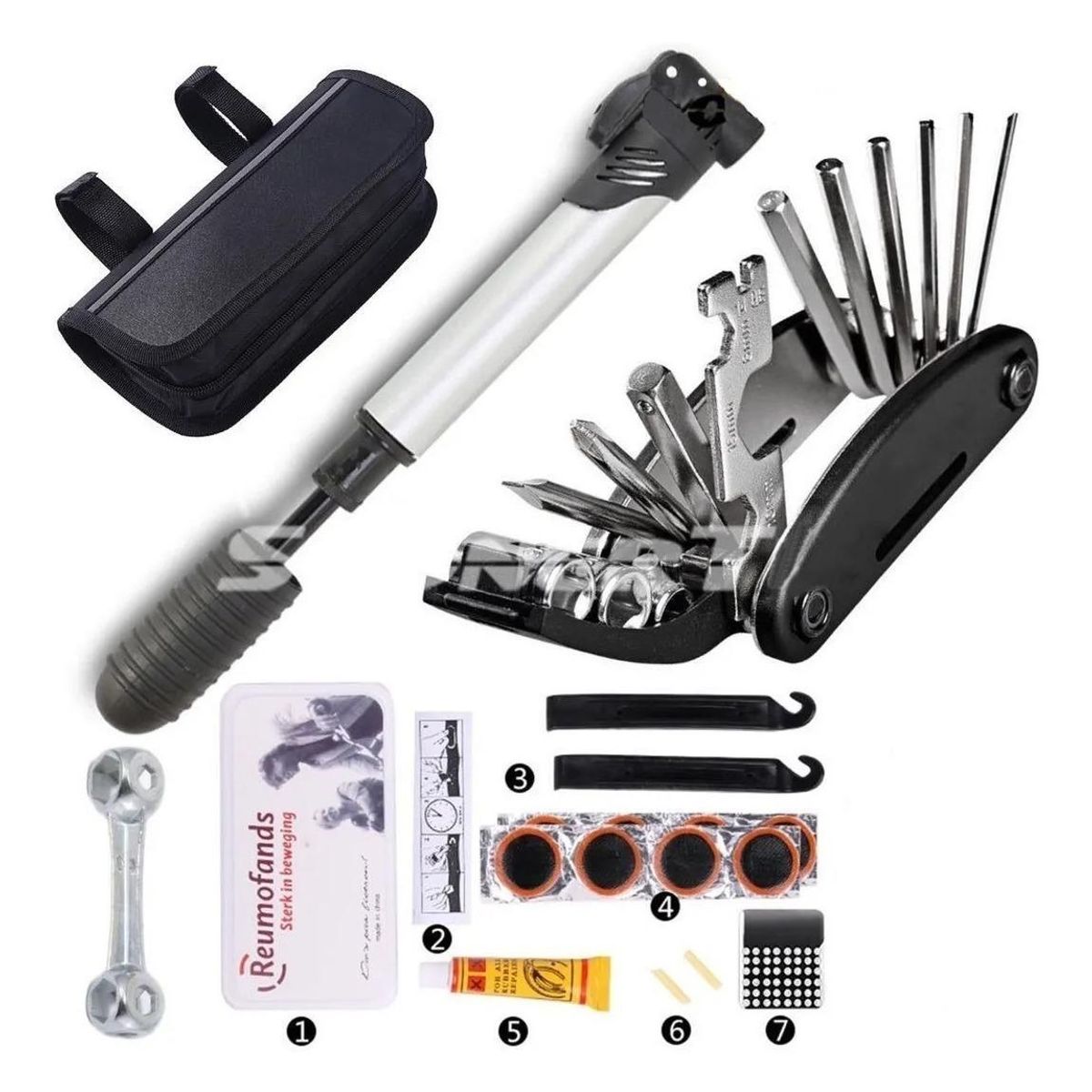 GENERICO - Kit de Herramientas Esenciales para Bicicleta