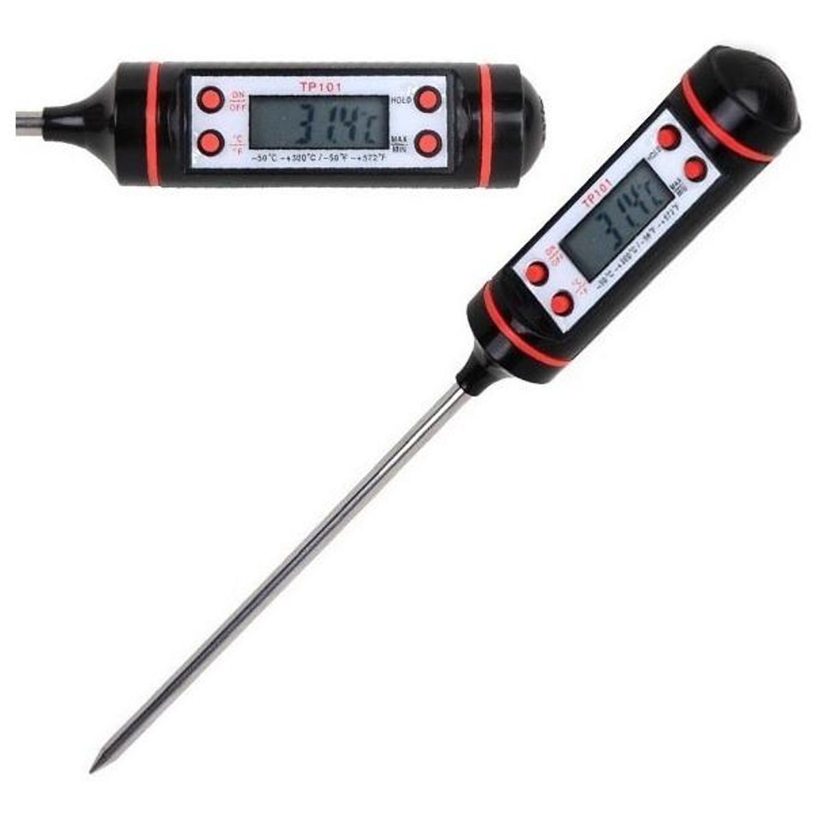 GENERICO - Termómetro Digital de Precisión para Alimentos - Pack de 10