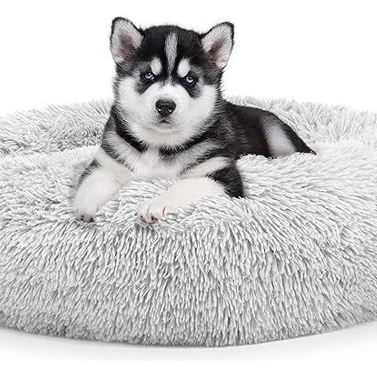 GENERICO - Cama Térmica Antiestrés para Perros y Gatos 90cm Gris