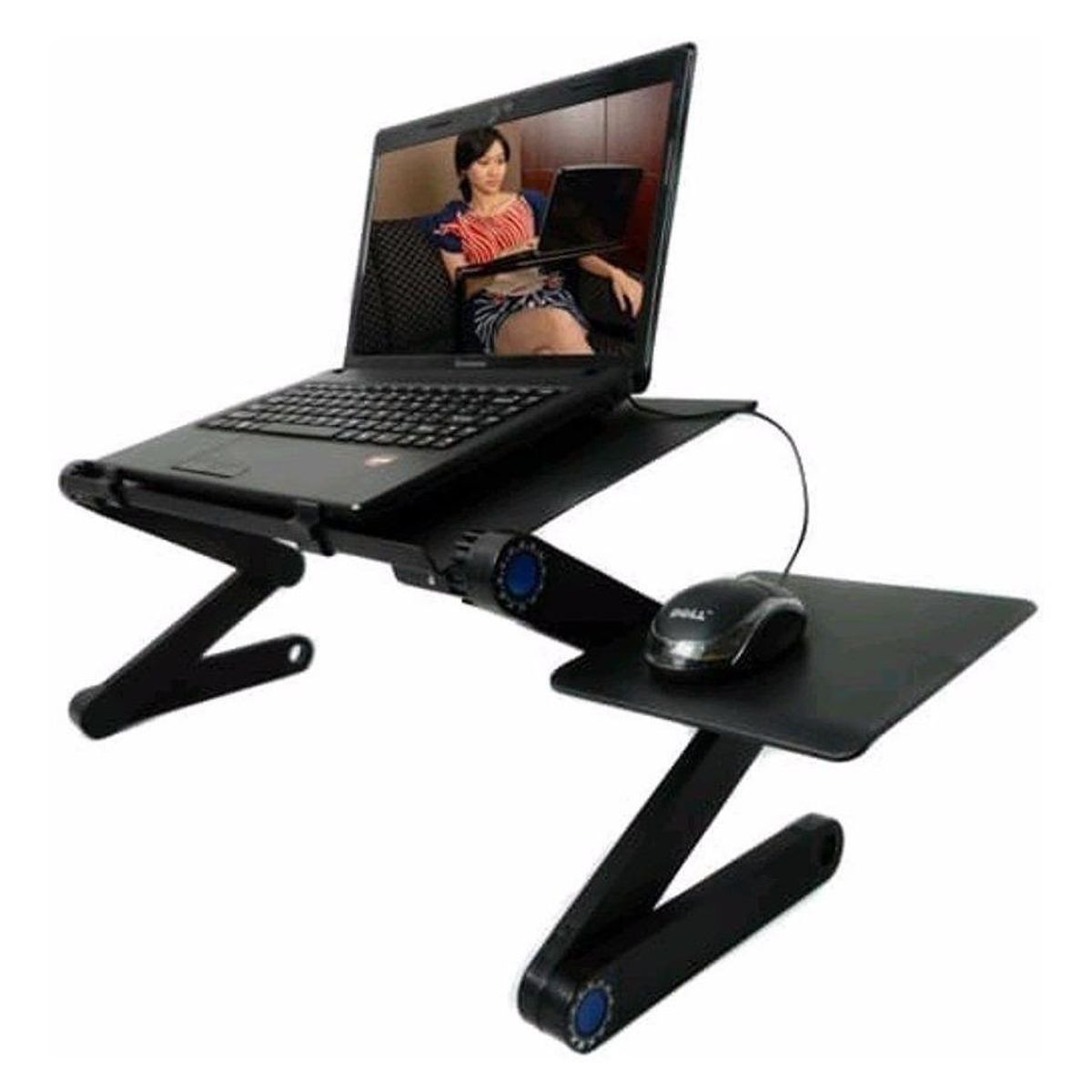 GENERICO - Mesa Plegable Portátil para Notebook con Ventiladores USB