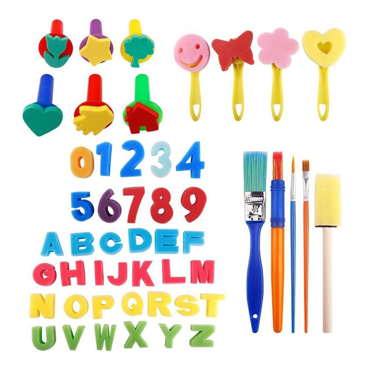 GENERICO - Set de 51 Piezas de Herramientas de Pintura para Niños