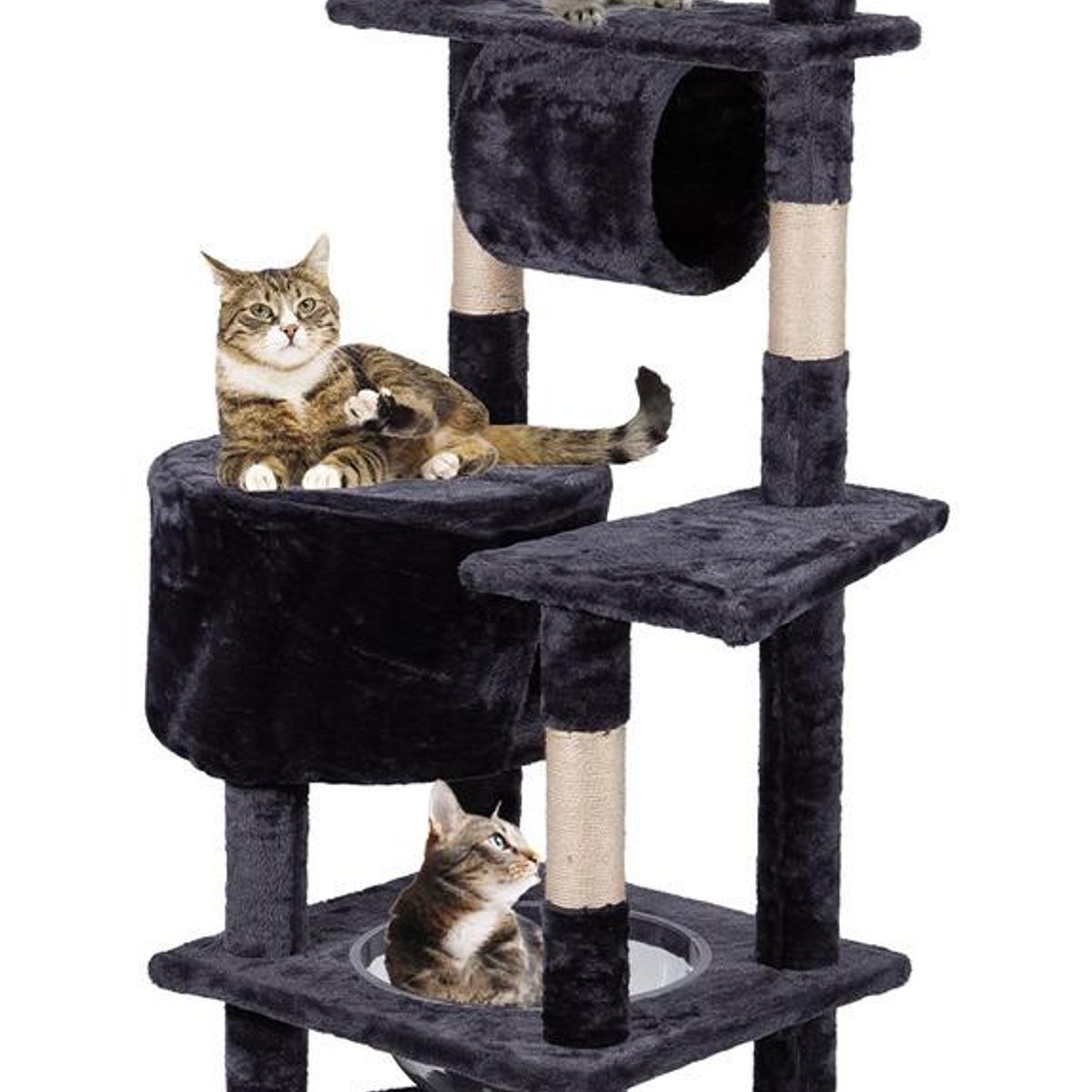 GENERICO - Torre Rascador para Gatos Multifuncional 165cm