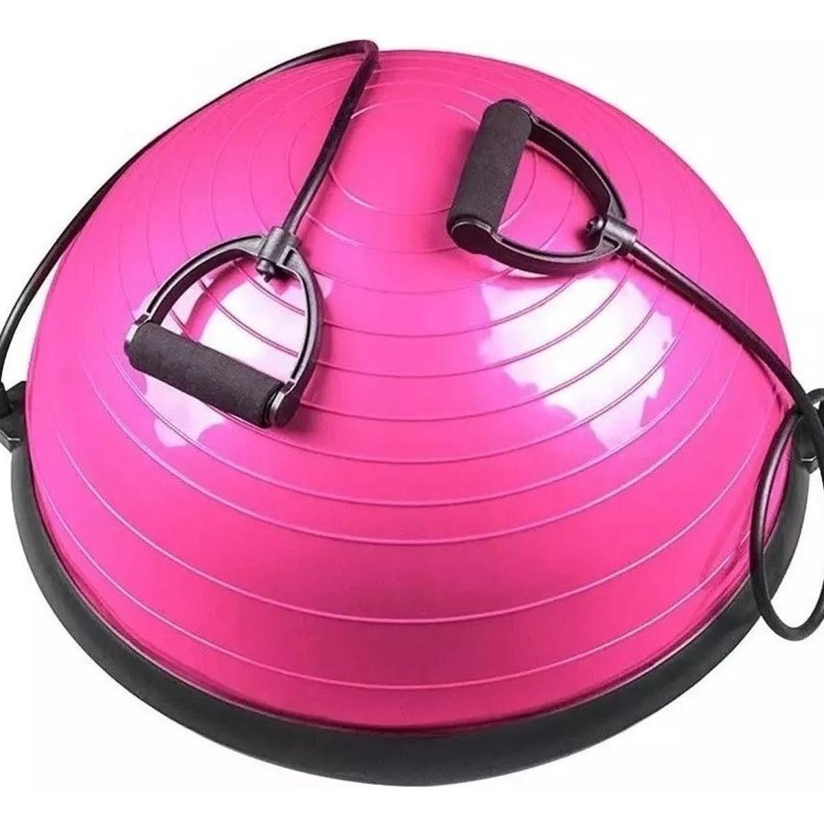 GENERICO - Bosu Gym Ball Fitness Semiesfera con Bandas de Resistencia