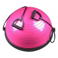 GENERICO - Bosu Gym Ball Fitness Semiesfera con Bandas de Resistencia