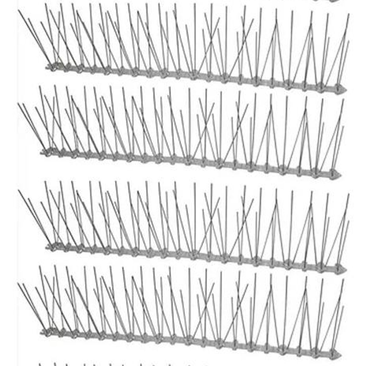 GENERICO - Pack de 6 Púas para Repeler Aves con Instalación Sencilla