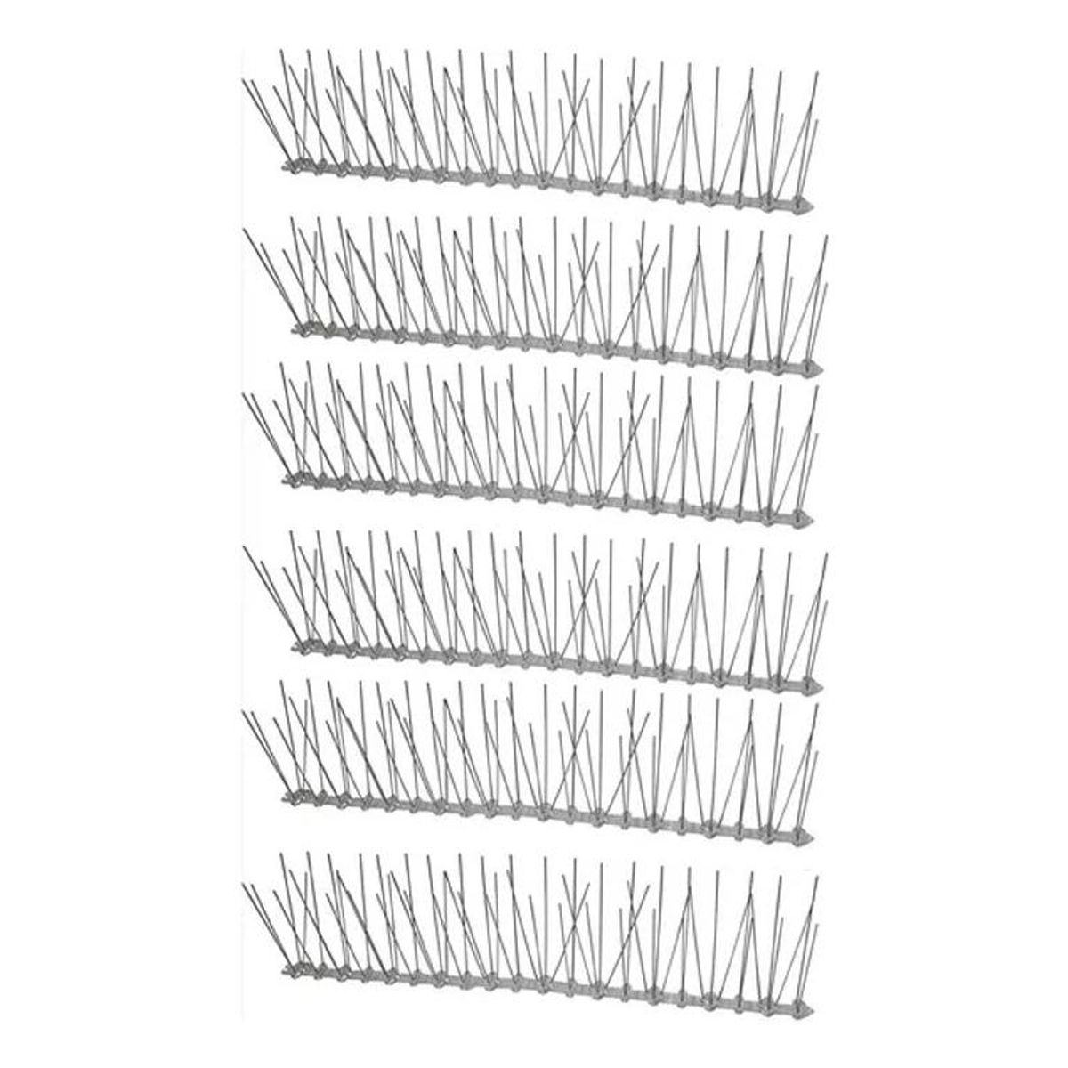 GENERICO - Pack de 6 Púas para Repeler Aves con Instalación Sencilla