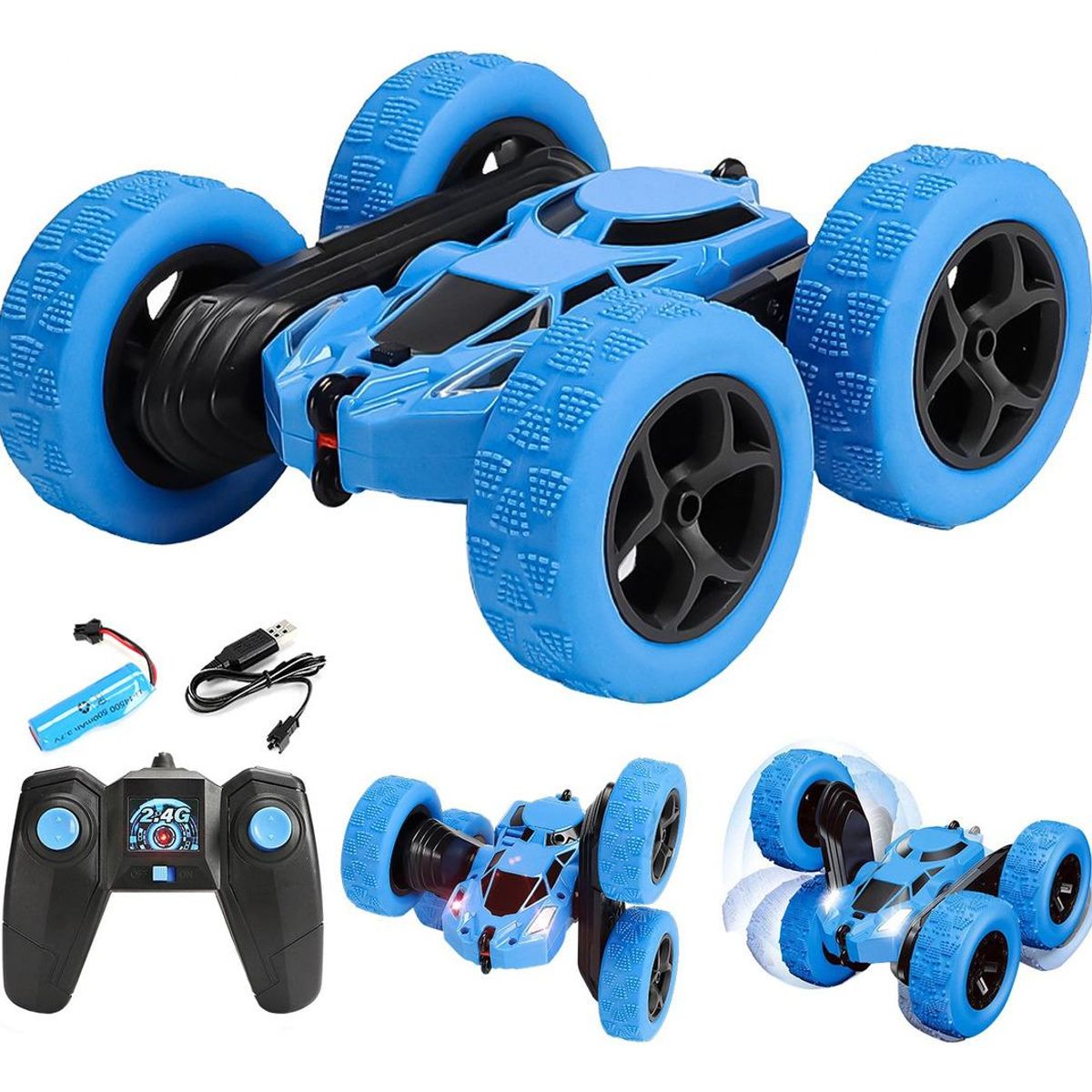 GENERICO - Auto de Control Remoto Doble Lado Acrobático