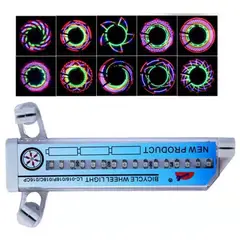 GENERICO - Luces LED Multicolores para Ruedas de Bicicleta