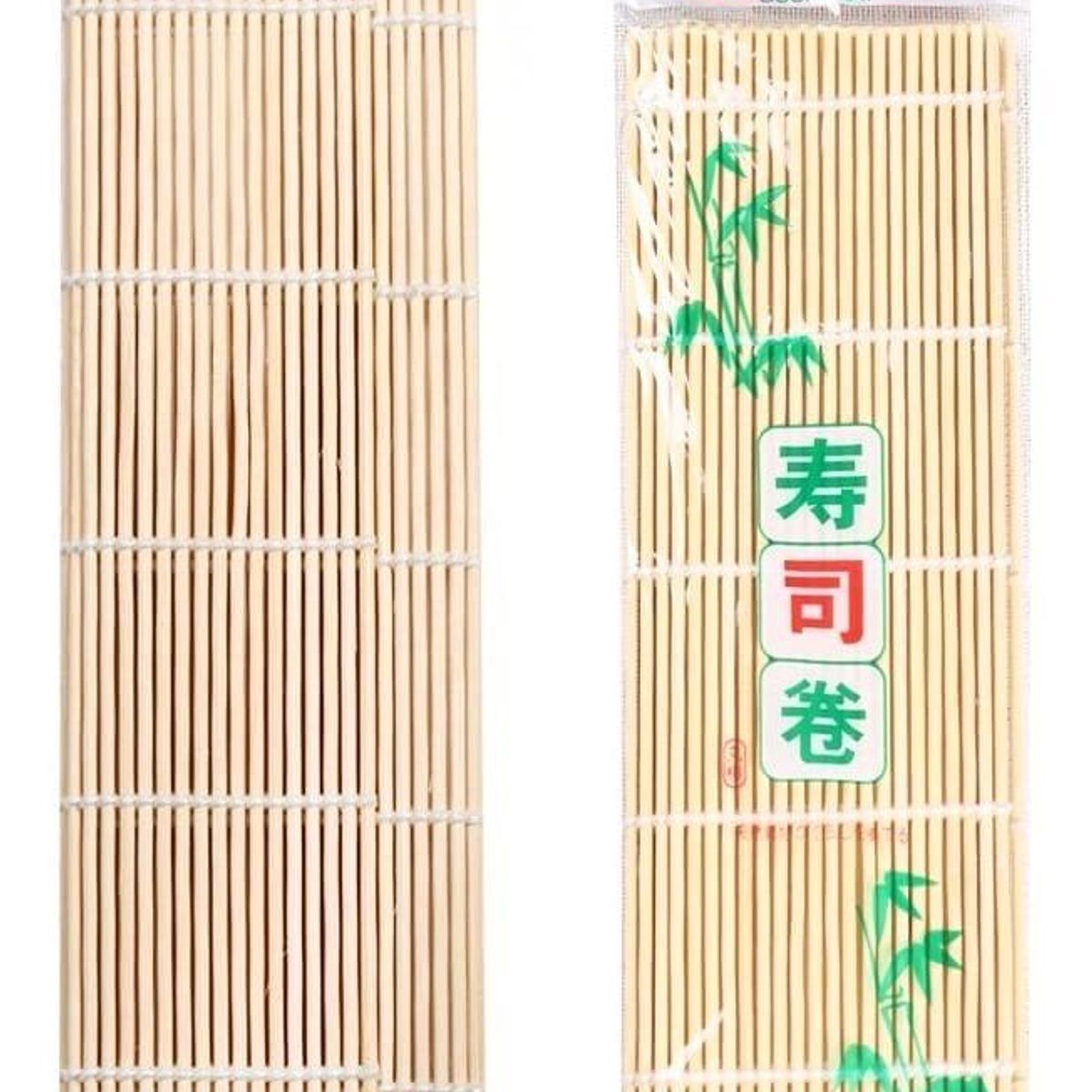 GENERICO - Set de 6 Esteras Redondas de Bambú para Sushi 24x24 cm