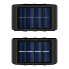 GENERICO - Pack de 2 Lámparas Solares LED para Montaje en Muro
