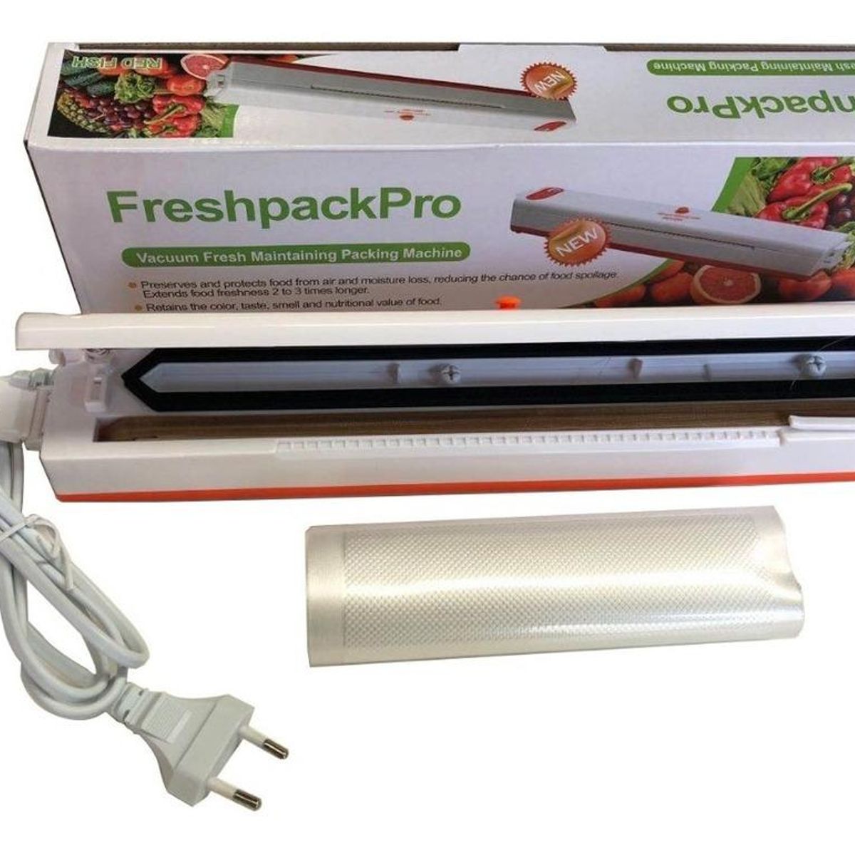 GENERICO - Selladora al Vacío Automática para Alimentos 70W con 10 Bolsas