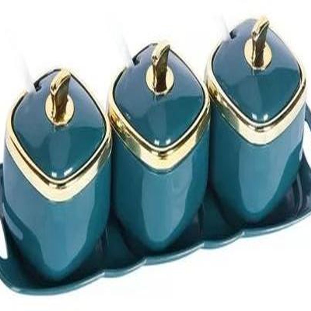 GENERICO - Set de 3 Frascos Especieros para Cocina Organizados