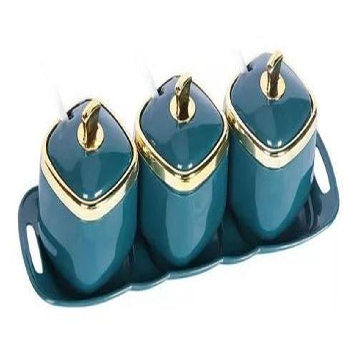 GENERICO - Set de 3 Frascos Especieros para Cocina Organizados