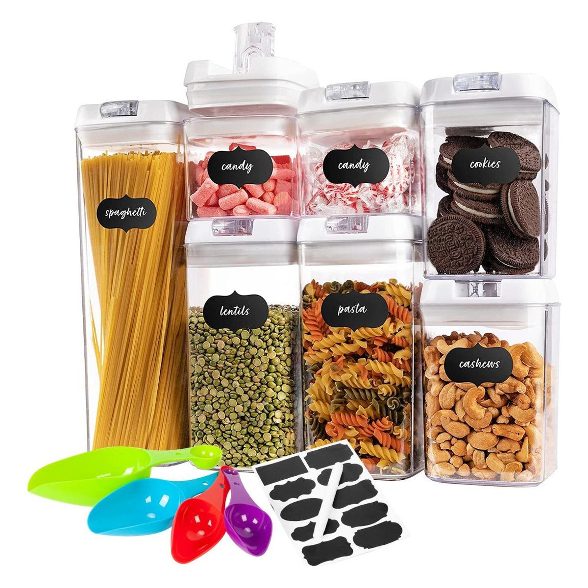 GENERICO - Set de 7 Contenedores Herméticos para Alimentos