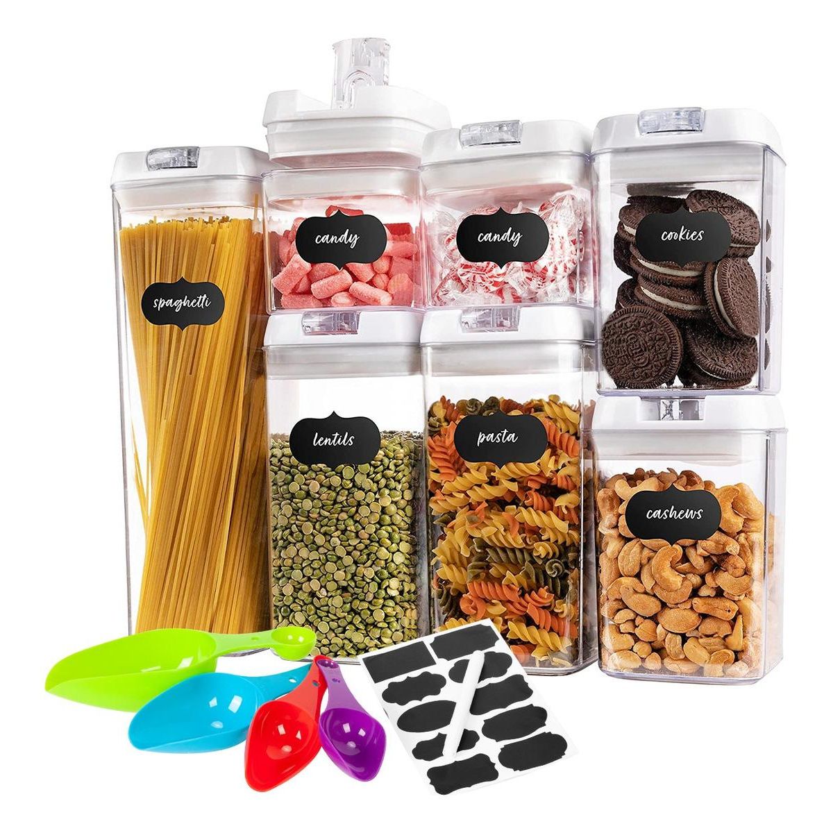 GENERICO - Set de 7 Contenedores Herméticos para Alimentos