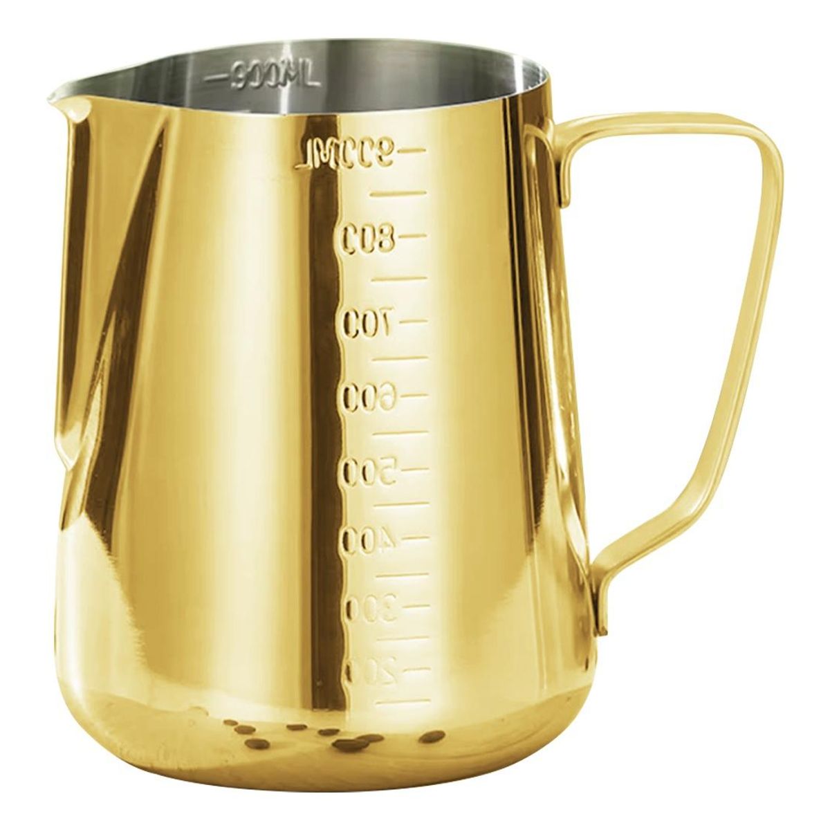 GENERICO - Jarra de Acero Inoxidable para Texturizar Leche 900ml