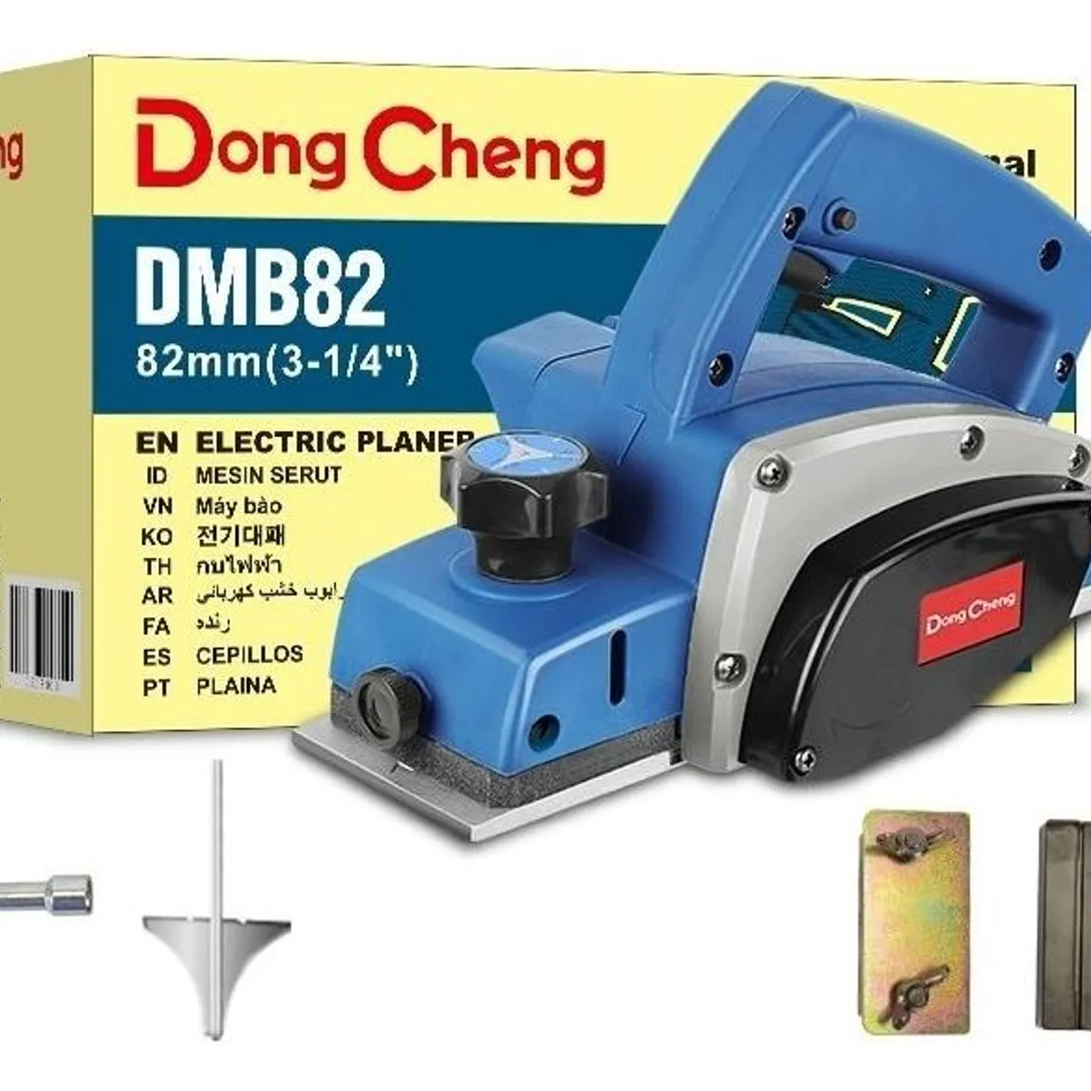 GENERICO - Cepillo Eléctrico Profesional 82mm 500W Color Celeste