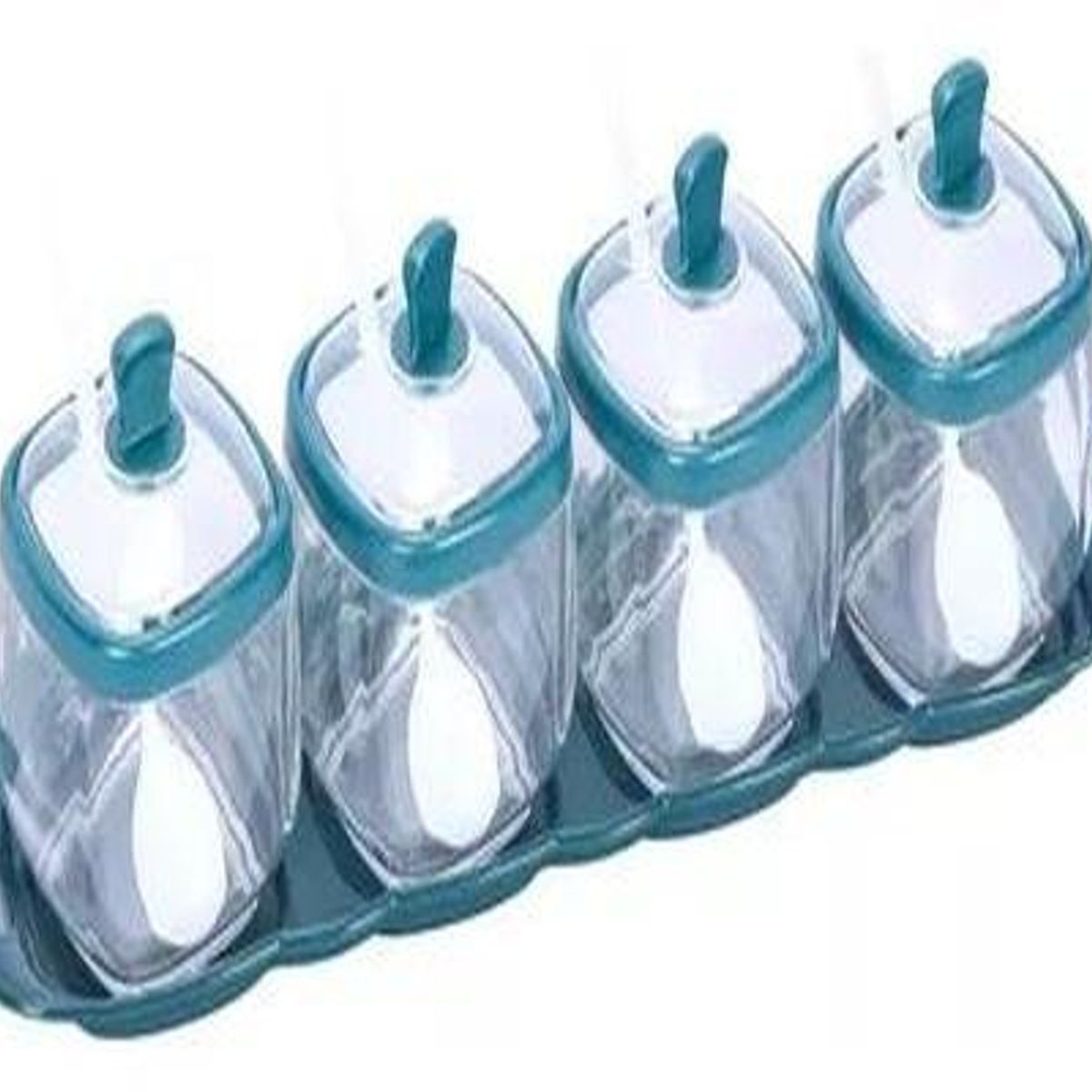 GENERICO - Set de 4 Frascos Especieros para Cocina Organizadores