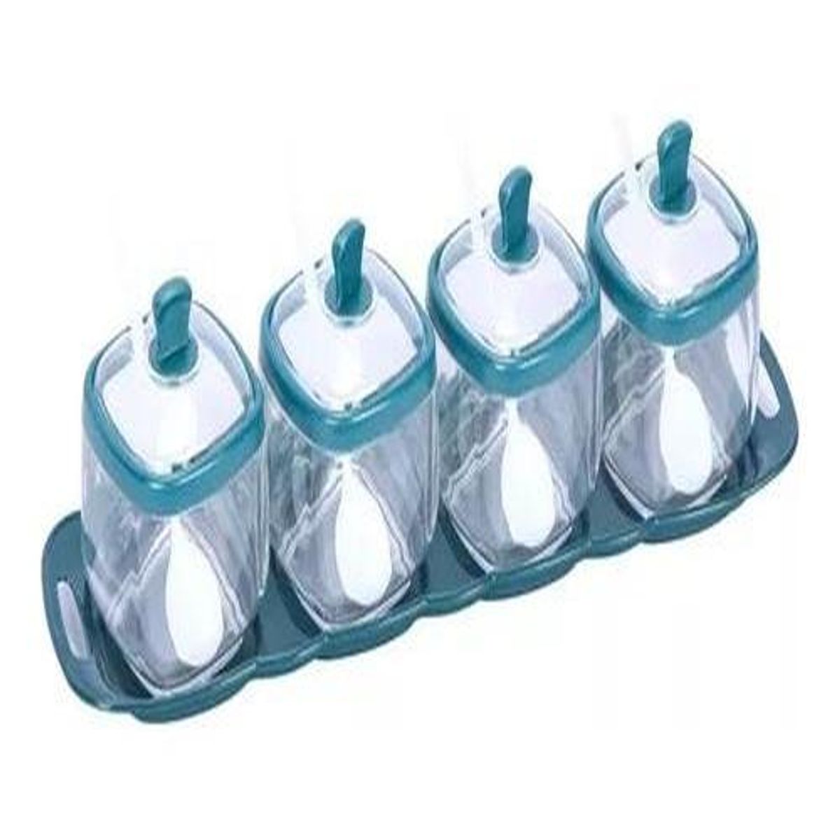 GENERICO - Set de 4 Frascos Especieros para Cocina Organizadores