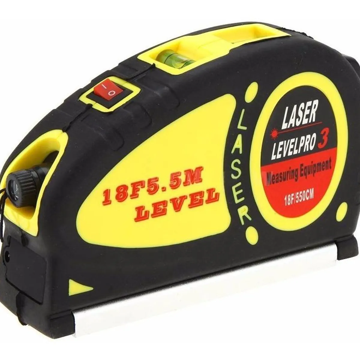 GENERICO - Nivel Láser Multifuncional 4 en 1 con Huincha 55m