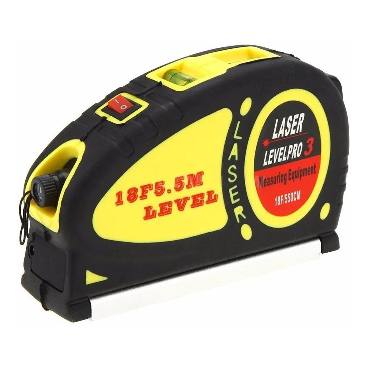 GENERICO - Nivel Láser Multifuncional 4 en 1 con Huincha 55m