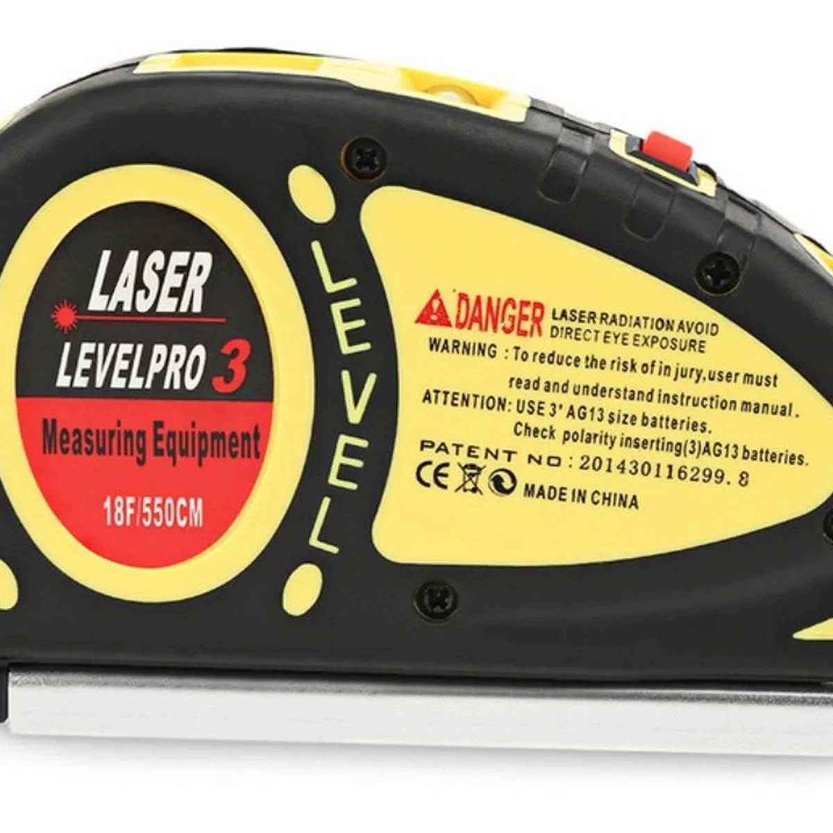 GENERICO - Nivel Láser Multifuncional 4 en 1 con Huincha 55m