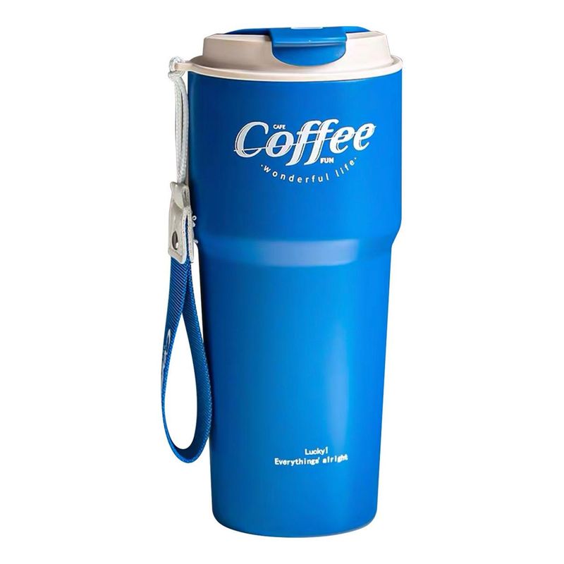 GENERICO - Vaso Térmico 620ml de Acero Inoxidable con Tapa a Prueba de Fugas