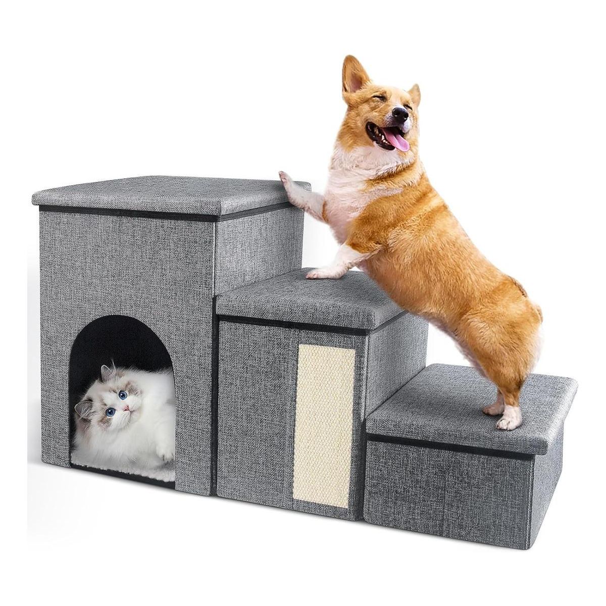 GENERICO - Escalera Plegable Multiusos para Mascotas