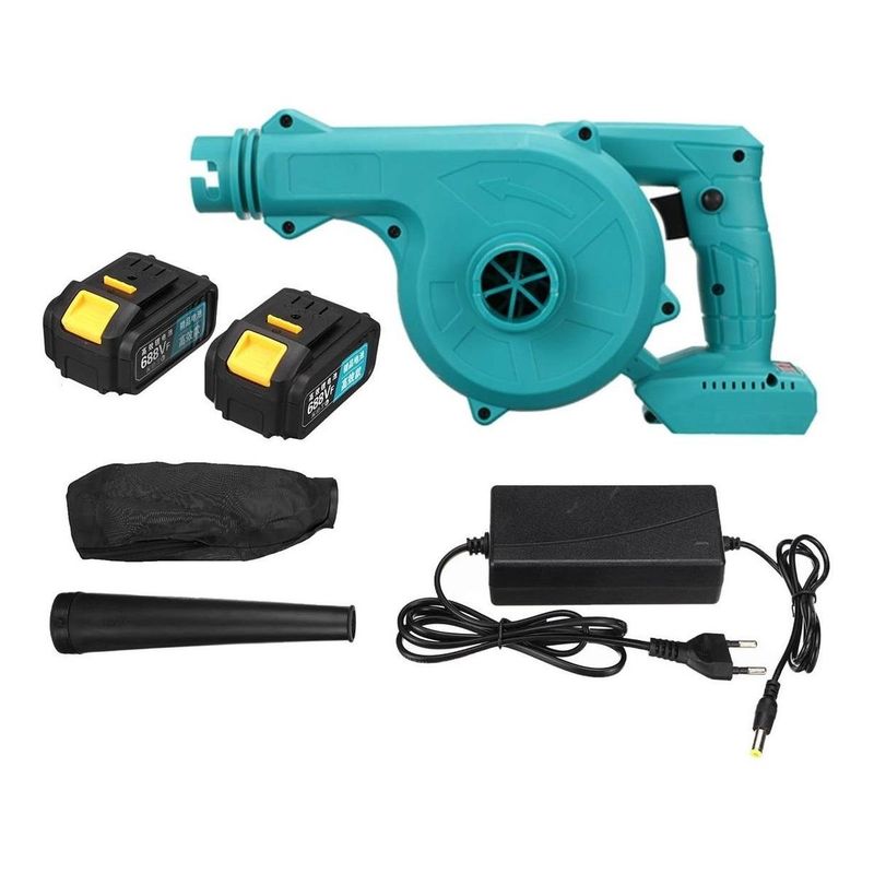 GENERICO - Soplador Aspirador Inalámbrico 2 en 1 Alta Potencia 1000W