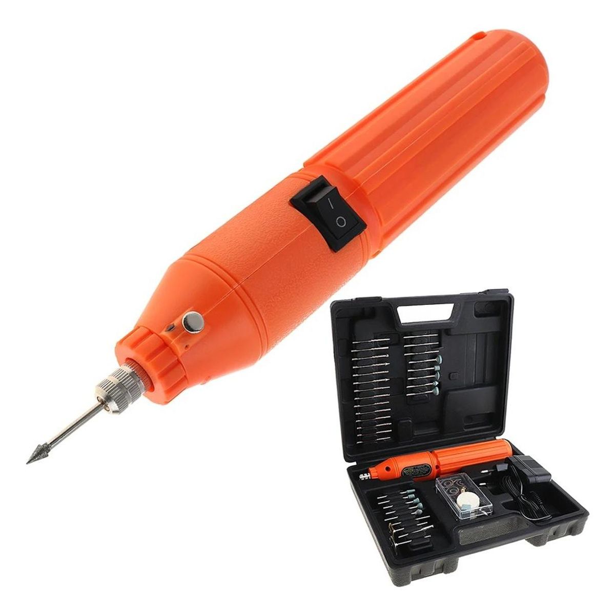 GENERICO - Mini Taladro Inalambrico Multipropósito con 60 Accesorios