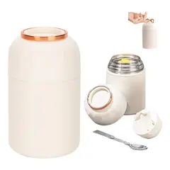 GENERICO - Termo de Acero Inoxidable para Comida 850ml con Cuchara