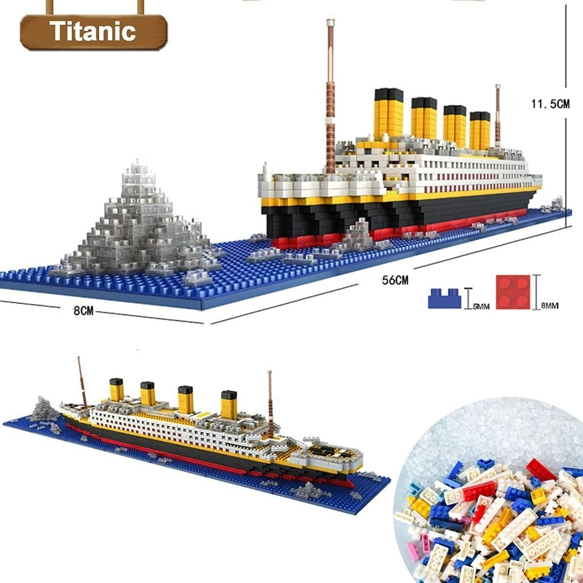 GENERICO - Set de Construcción 3D RMS Titanic - 1860 Piezas