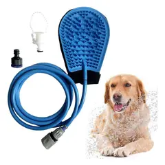 GENERICO - Guante de Ducha Masajeador 2 en 1 para Perros.
